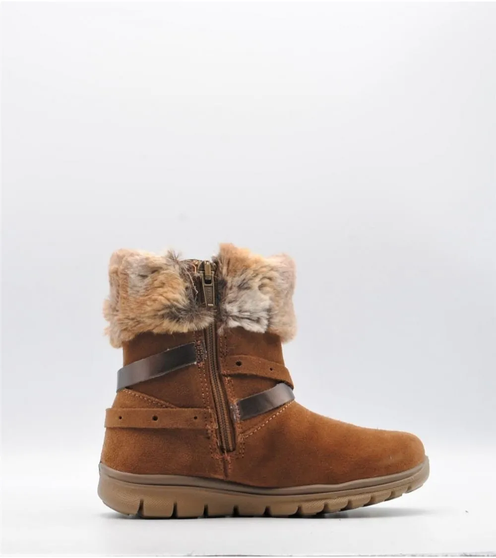 BOTA PRIMIGI NIÑA GORETEX CUERO ADORNO PELO